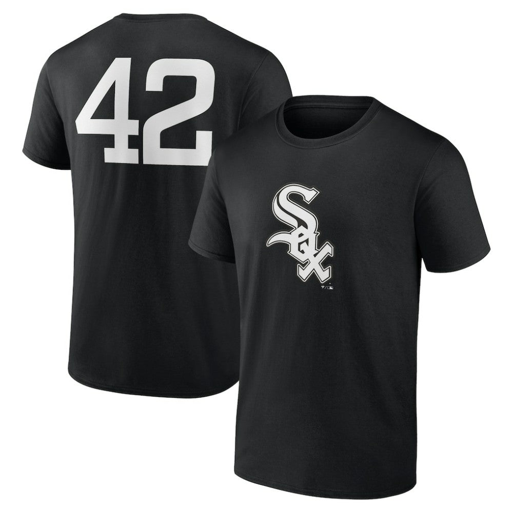 Chicago White Sox Jackie Robinson Day Name & Number T-Shirt - Black