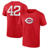 Cincinnati Reds Jackie Robinson Day Name & Number T-Shirt - Red