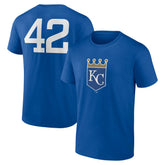 Kansas City Royals Jackie Robinson Day Name & Number T-Shirt - Royal