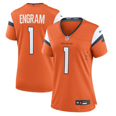Evan Engram Denver Broncos Women's Team Game Jersey - Orange | Nike online
