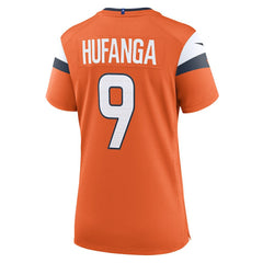 Talanoa Hufanga Denver Broncos Women's Team Game Jersey - Orange | Nike on sale