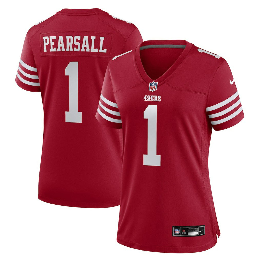Ricky Pearsall San Francisco 49ers Women's Team Game Jersey - Scarlet | Nike on sale