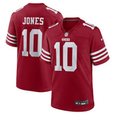 Mac Jones San Francisco 49ers Team Game Jersey - Scarlet | Nike outlet