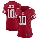 Mac Jones San Francisco 49ers Women's Team Game Jersey - Scarlet | Nike sale