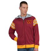 Washington Commanders Pro Player Helmet Full-Zip Hooded Track Jacket - Burgundy/Gold sale