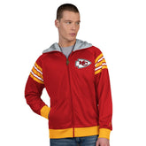 Kansas City Chiefs Pro Player Helmet Full-Zip Hooded Track Jacket - Red/Gold outlet
