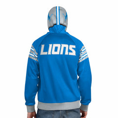 Detroit Lions Pro Player Helmet Full-Zip Hooded Track Jacket - Blue/Silver online