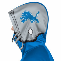 Detroit Lions Pro Player Helmet Full-Zip Hooded Track Jacket - Blue/Silver online