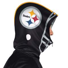 Pittsburgh Steelers Pro Player Helmet Full-Zip Hooded Track Jacket - Black/Gold outlet