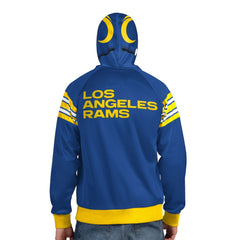 Los Angeles Rams Pro Player Helmet Full-Zip Hooded Track Jacket - Royal/Gold discount