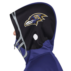 Baltimore Ravens Pro Player Helmet Full-Zip Hooded Track Jacket - Purple/Black on sale
