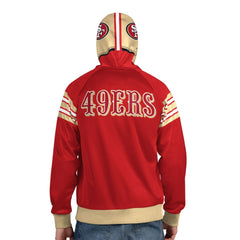 San Francisco 49ers Pro Player Helmet Full-Zip Hooded Track Jacket - Scarlet/Gold online