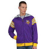 Minnesota Vikings Pro Player Helmet Full-Zip Hooded Track Jacket - Purple/Gold discount