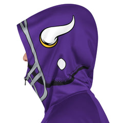 Minnesota Vikings Pro Player Helmet Full-Zip Hooded Track Jacket - Purple/Gold discount