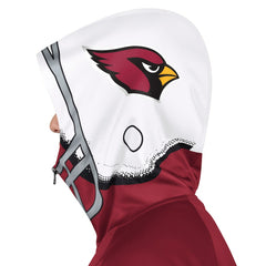 Arizona Cardinals Pro Player Helmet Full-Zip Hooded Track Jacket - Cardinal/White online