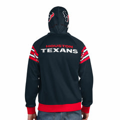 Houston Texans Pro Player Helmet Full-Zip Hooded Track Jacket - Navy/Red sale