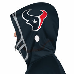 Houston Texans Pro Player Helmet Full-Zip Hooded Track Jacket - Navy/Red sale