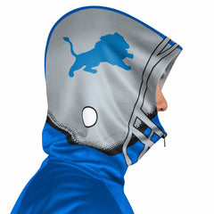 Detroit Lions Pro Player Retro Helmet Full-Zip Hooded Track Jacket - Blue/Silver outlet