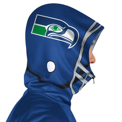 Seattle Seahawks Pro Player Retro Helmet Full-Zip Hooded Track Jacket - Royal/Green outlet