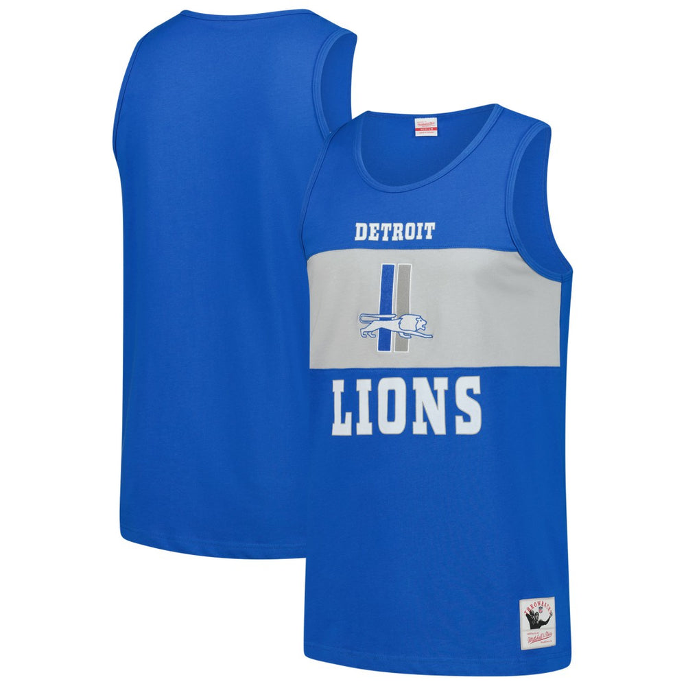Detroit Lions Retro Colorblock Tank Top - Blue cheap