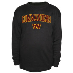 Washington Commanders Big & Tall Thermal Long Sleeve Crew Neck T-Shirt - Black for sale