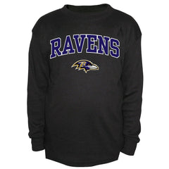 Baltimore Ravens Big & Tall Thermal Long Sleeve Crew Neck T-Shirt - Black outlet