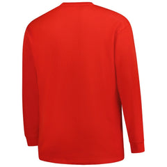 Houston Texans Big & Tall Throwback Thermal Long Sleeve T-Shirt - Red for sale