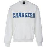 Los Angeles Chargers Cuce Women's Chenille Jeweled Sweatshirt - White online