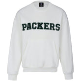 Green Bay Packers Cuce Women's Chenille Jeweled Sweatshirt - White for sale