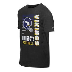 Minnesota Vikings New Era Retro Logo Enzyme Washed Oversized T-Shirt - Black on sale