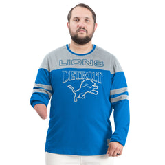 Detroit Lions G-III Sports by Carl Banks Adaptive Outlast Long Sleeve T-Shirt - Blue/Silver outlet