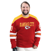 Kansas City Chiefs G-III Sports by Carl Banks Adaptive Lord Stanley Crewneck Sweatshirt - Red online