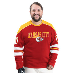 Kansas City Chiefs G-III Sports by Carl Banks Adaptive Lord Stanley Crewneck Sweatshirt - Red online
