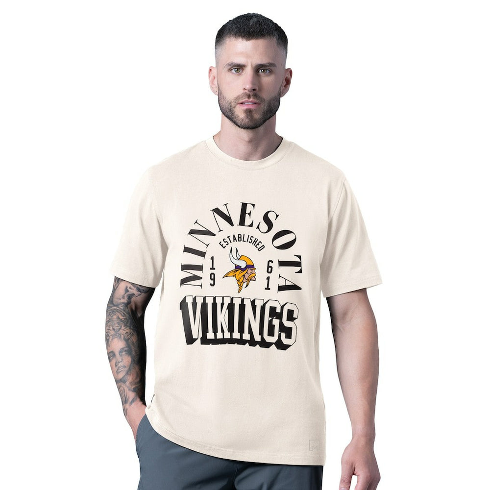 Minnesota Vikings MSX by Michael Strahan Whiteout Vintage T-Shirt - White cheap