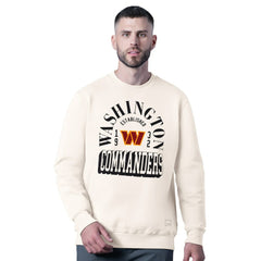 Washington Commanders MSX by Michael Strahan Whiteout Tri-Blend Sweatshirt - White on sale