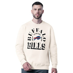 Buffalo Bills MSX by Michael Strahan Whiteout Tri-Blend Sweatshirt - White for sale
