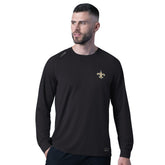 New Orleans Saints MSX by Michael Strahan Forward Long-Sleeve T-Shirt - Black on sale