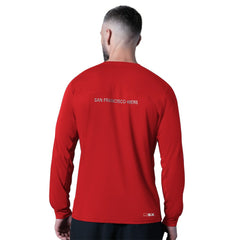 San Francisco 49ers MSX by Michael Strahan Forward Long-Sleeve T-Shirt - Red for sale