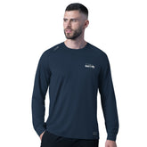 Seattle Seahawks MSX by Michael Strahan Forward Long-Sleeve T-Shirt - Navy cheap