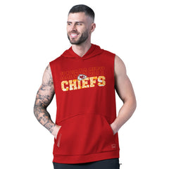 Kansas City Chiefs MSX by Michael Strahan Tri-Blend Rebound Sleeveless Hoodie - Red sale
