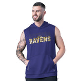 Baltimore Ravens MSX by Michael Strahan Tri-Blend Rebound Sleeveless Hoodie - Purple discount