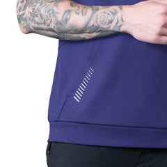 Baltimore Ravens MSX by Michael Strahan Tri-Blend Rebound Sleeveless Hoodie - Purple discount