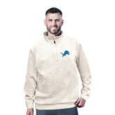 Detroit Lions MSX by Michael Strahan Cross Training Half-Zip Pullover - White on sale