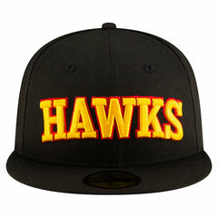Atlanta Hawks Statement Edition Jersey Hook 59Fifty Fitted Hat - Black | New Era for sale