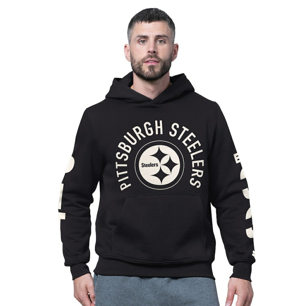 Pittsburgh Steelers Starter Handoff Fleece Hoodie Sweatshirt - Black outlet