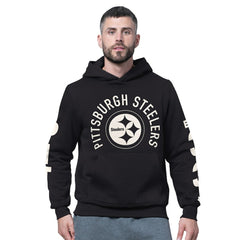 Pittsburgh Steelers Starter Handoff Fleece Hoodie Sweatshirt - Black outlet