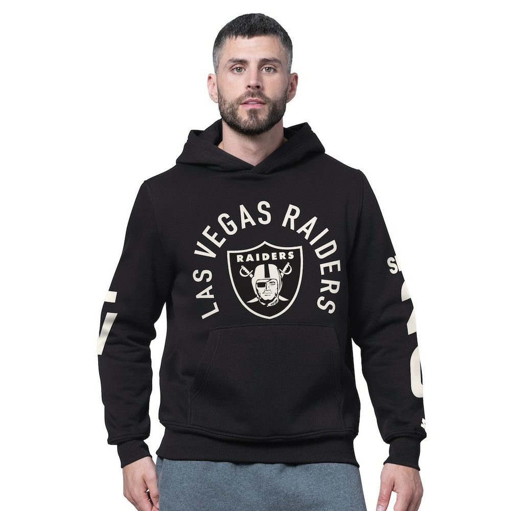 Las Vegas Raiders Starter Handoff Fleece Hoodie Sweatshirt - Black for sale
