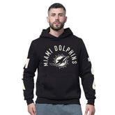 Miami Dolphins Starter Handoff Fleece Hoodie Sweatshirt - Black discount