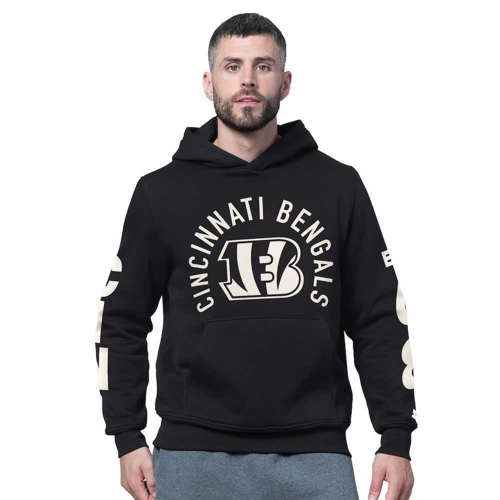 Cincinnati Bengals Starter Handoff Fleece Hoodie Sweatshirt - Black discount
