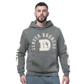 Denver Broncos Starter Handoff Vintage Logo Fleece Hoodie Sweatshirt - Charcoal online